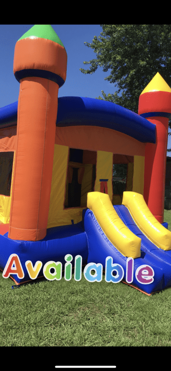 MULTI COLOR BOUNCY HOUSE