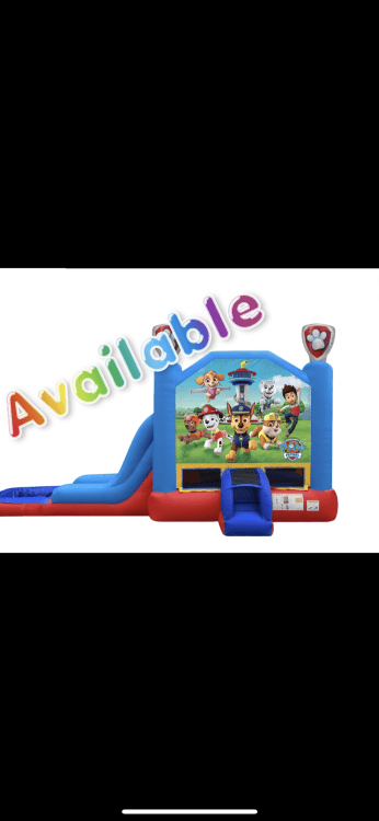 PAW PATROL BOUNCY HOUSE COMBO WITH SLIDE